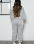 Oversized Crop Tee and Jogger Set