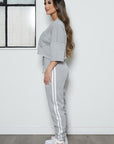 Oversized Crop Tee and Jogger Set