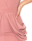 Draping Midi Dress
