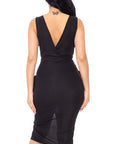 Draping Midi Dress