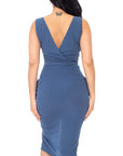 Draping Midi Dress