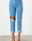 Distressed Boyfriend Jeans