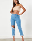 Distressed Boyfriend Jeans