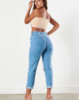 Distressed Boyfriend Jeans