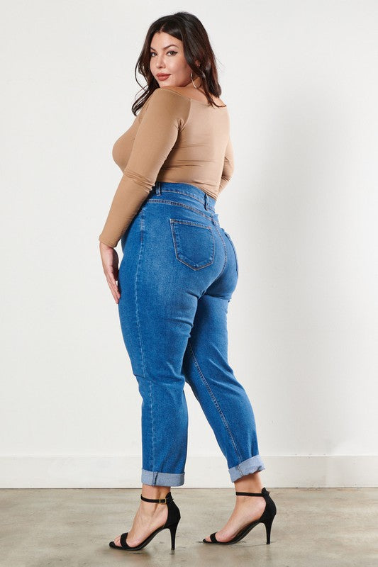 Plus Size Boyfriend Jeans