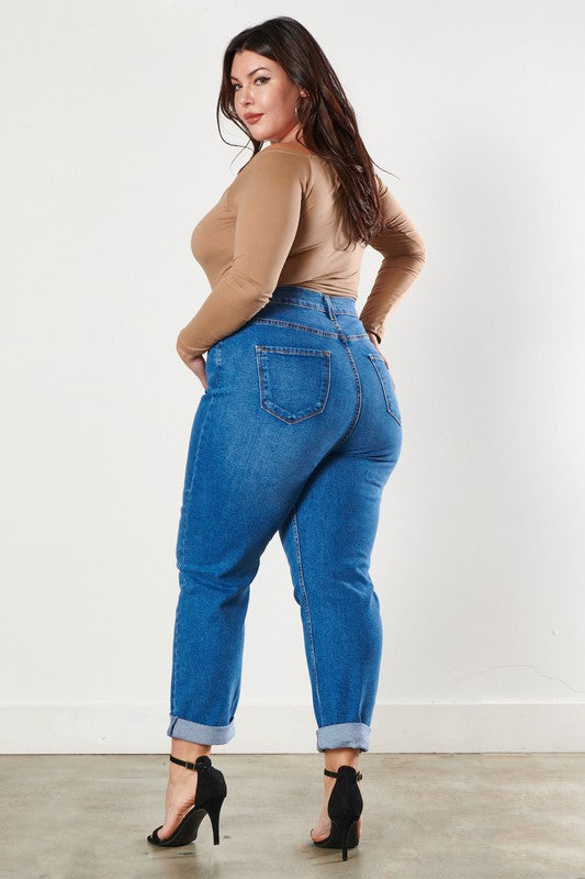 Plus Size Boyfriend Jeans