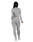 Long Sleeve Crop Top and Legging Set