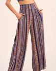Printed Wide Leg Pants