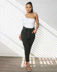 Crepe Paperbag Waist Trousers