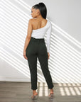 Crepe Paperbag Waist Trousers