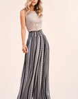 Printed Wide Leg Pants