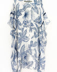 Women's Leaves Print Cover Up Kimono
