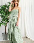 Tropical Print Maxi Dress
