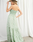 Tropical Print Maxi Dress