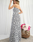 Tropical Print Maxi Dress