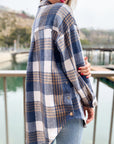 Plaid Printed Shirt Jacket
