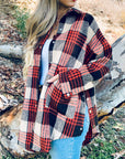 Plaid Printed Shirt Jacket