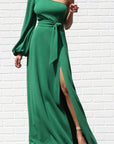 One Shoulder Maxi Dress