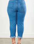 Plus Size Distressed Boyfriend Jeans