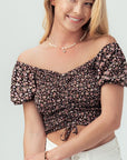 Floral Smocked Crop Top
