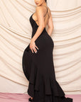 Layered Ruffle Maxi Dress