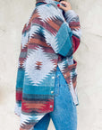 Aztec Printed Shirt Jacket