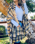 Plaid Printed Kimono