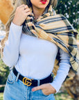 Plaid Printed Kimono