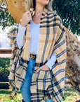 Plaid Printed Kimono