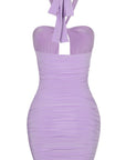 Cutout Halter Mini Dress