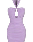 Cutout Halter Mini Dress