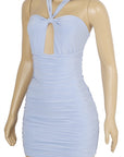 Cutout Halter Mini Dress