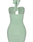 Cutout Halter Mini Dress