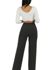 Knit Crepe Wide Leg Pants