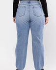 Distressed Plus Size Boyfriend Jeans