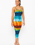 Multicolor Spaghetti Strap Dress