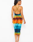 Multicolor Spaghetti Strap Dress