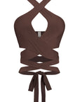 Crisscross Wrap Halter Top