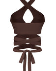 Crisscross Wrap Halter Top