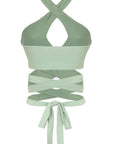 Crisscross Wrap Halter Top