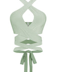 Crisscross Wrap Halter Top