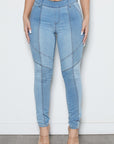 Color Block Skinny Jeans