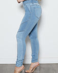 Color Block Skinny Jeans