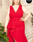 Ruffle Midi Dress