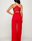 Lace Back Jumpsuit