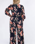 Plus Size Chiffon Jumpsuit