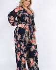 Plus Size Chiffon Jumpsuit