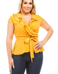 Plus Size Ruffle Top