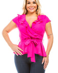 Plus Size Ruffle Top