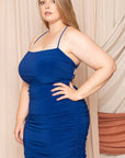 Plus Size Strappy Back Mini Dress